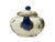 This charming vintage ceramic teapot blends rustic craftsmanship with classic narrative artistry, finished in a...