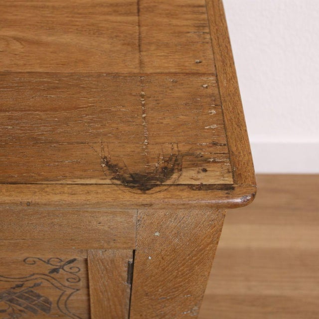 Antique Oak Side Cabinet with Carved Motifs, 1890s For Sale - Image 11 of 13