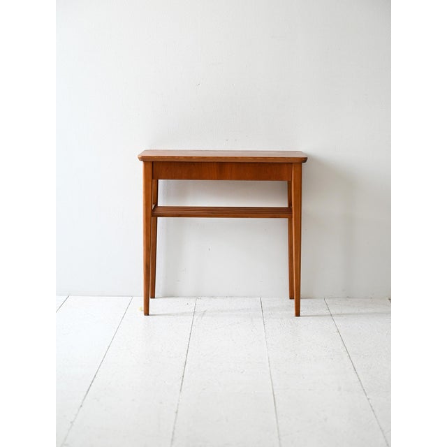 Vintage Scandinavian Teak Nightstand with Shelf, 1950s For Sale - Image 9 of 9