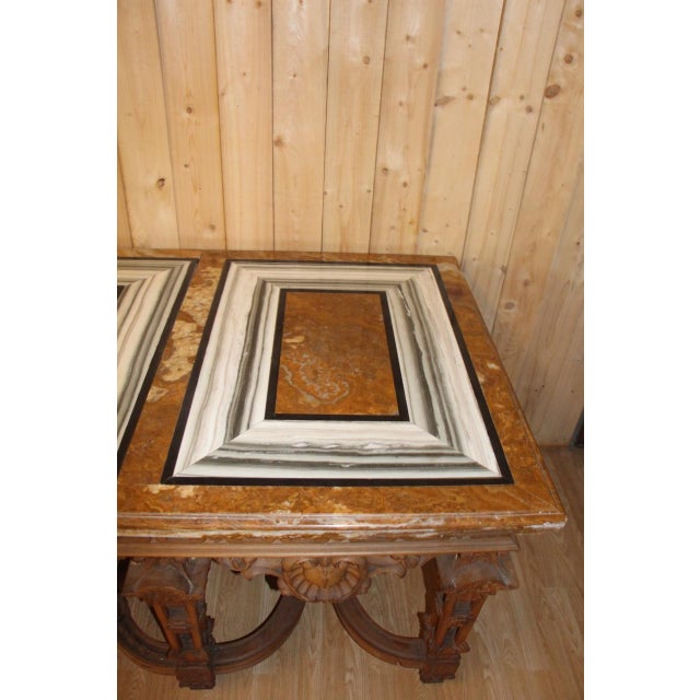 Console Table in Carved Wood For Sale - Image 6 of 18