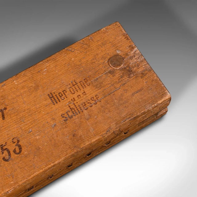 Brown 1950s Vintage German Pine Cigar Press For Sale - Image 8 of 9