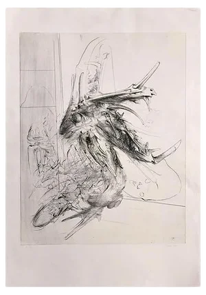Dado (miodrag Djuric) - Composition - Original Etching - 1980s