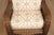 Ethan Allen Victorian Style Wicker Wing Chair and Ottoman For Sale - Image 12 of 12
