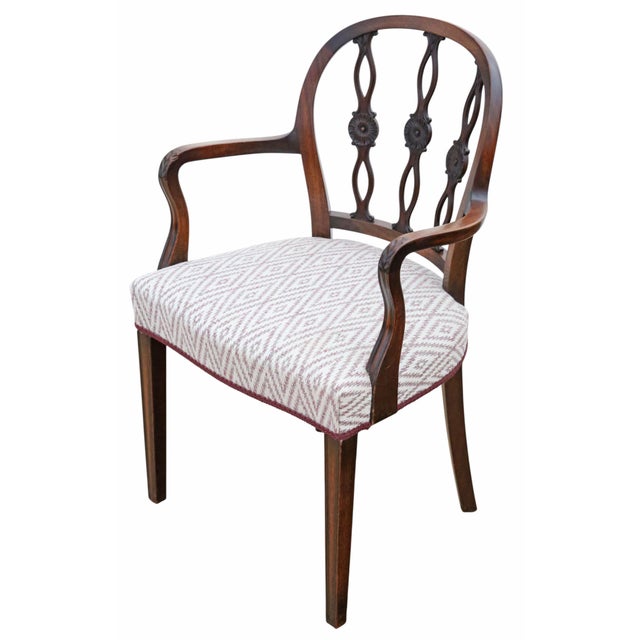 Antique Mahogany Elbow Chair, 1800s For Sale - Image 10 of 10