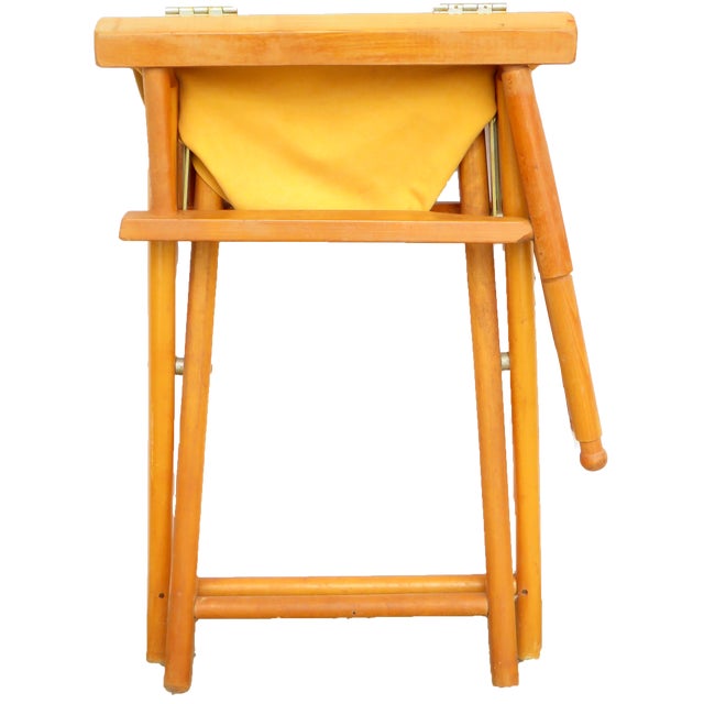 Mid 20th Century Midcentury Folding Wood / Canvas Directors Chairs, Pair For Sale - Image 5 of 6