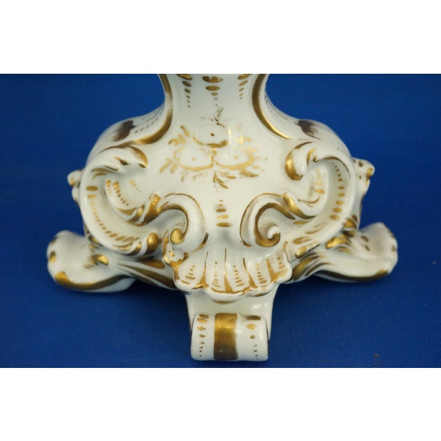 Louis-Philippe Style Porcelain and Gold Vases attributed to Jacob Petit, France, 1800s, Set of 2 For Sale - Image 17 of 18