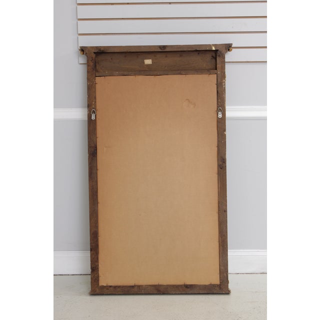 Vintage Italian Ebonized and Gilt Gold Wall Mirror For Sale - Image 12 of 13