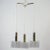 1960s German Cascading Textured Glass and Brass Chandelier from Doria For Sale - Image 5 of 11