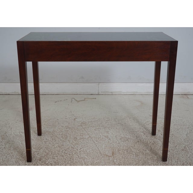 Henkel Harris Mahogany Marble Top Mixing Table For Sale - Image 10 of 12