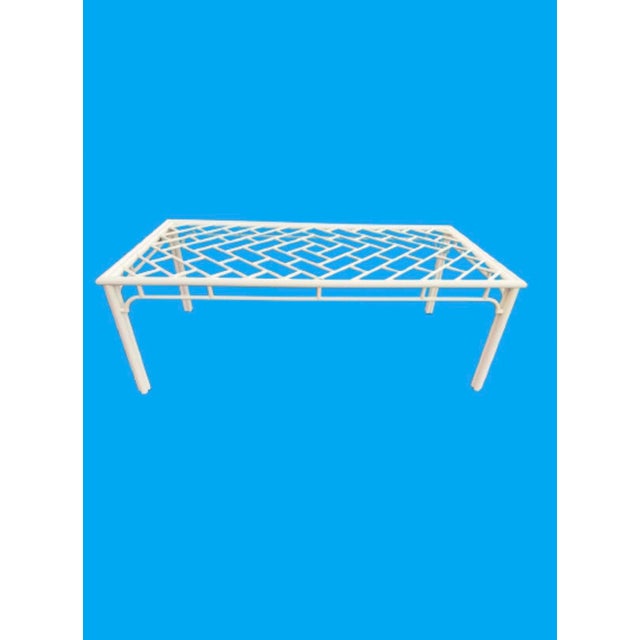 Late 20th Century Vintage Palm Beach Chinese Chippendale Style Large Dining Table For Sale - Image 5 of 10