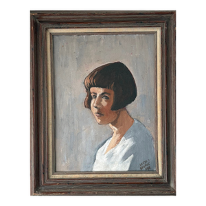 Oil Painting -Portrait of a Lady by Lester J. Clarke