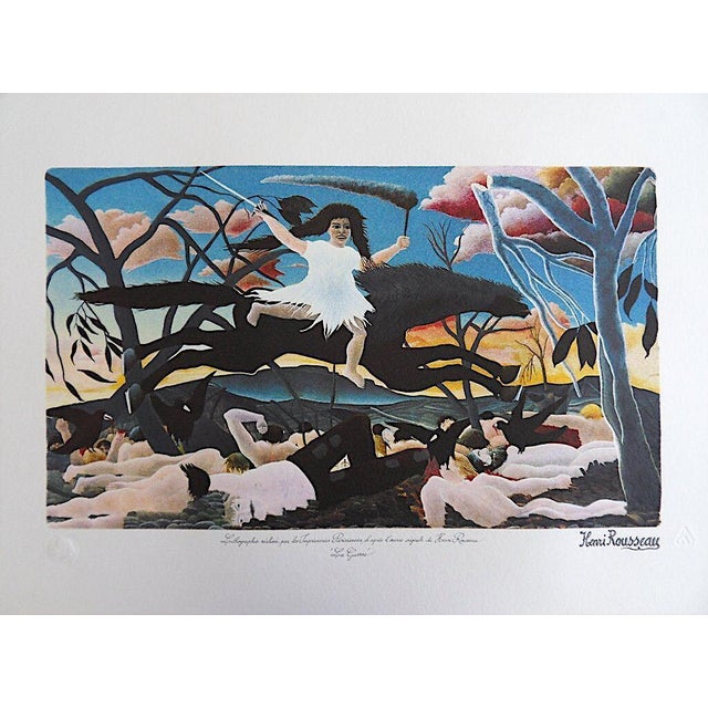 Henri Rousseau, The Customs Officer Rousseau, War, Lithograph For Sale - Image 7 of 7