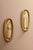 Mid-Century Modern Swedish Oval Brass Sconces, Set of 2 For Sale - Image 4 of 10