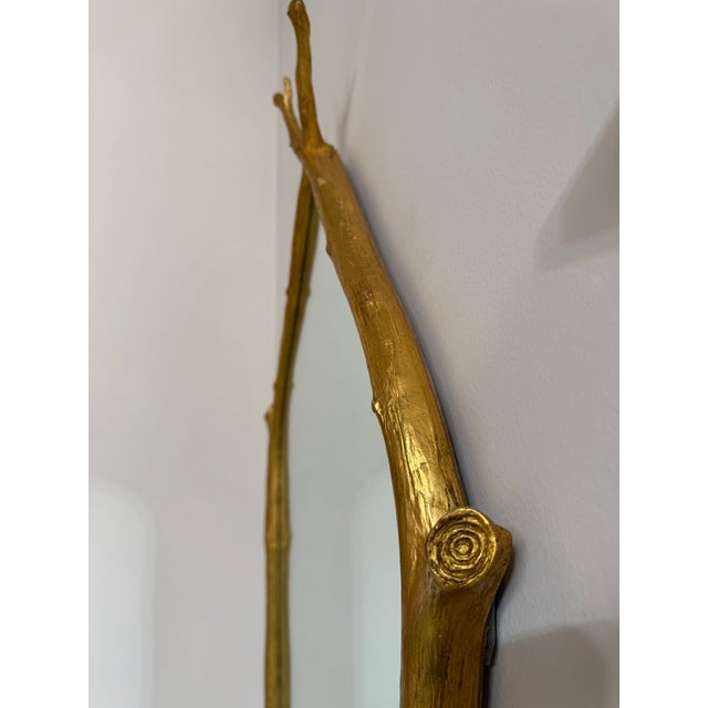 Gold Leaf 23.5 X 46" Twig Mirror For Sale - Image 9 of 14