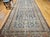 Antique Persian Malayer Gallery Rug, Hand-Knotted Wool, Geometric Pattern, 7x15, Blue & Ivory For Sale - Image 9 of 18