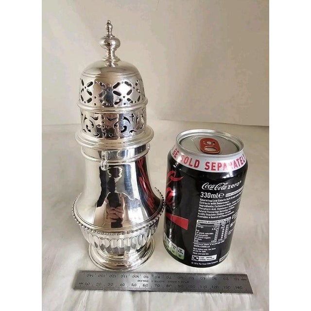 Edwardian Sterling Silver Sugar Caster from S.W. Smith & Co, London, 1906 For Sale - Image 16 of 18