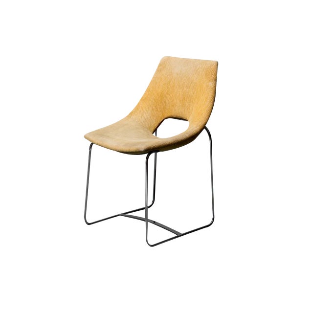 Vintage Velvet Chair by Augusto Bozzi for Saporiti, 1968 For Sale