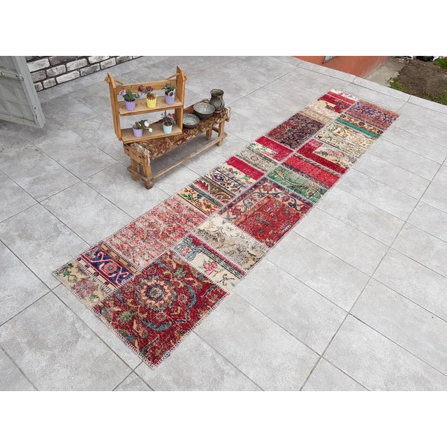 Vintage Oushak Area Runner For Sale - Image 4 of 10