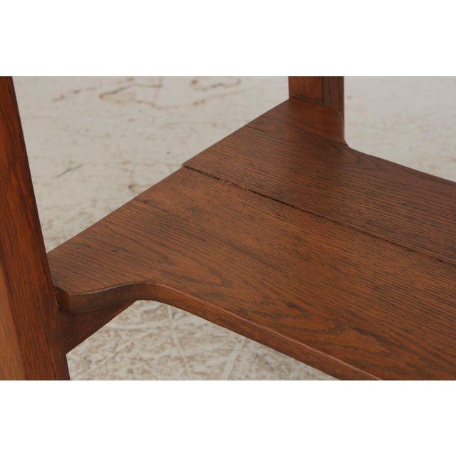 Stickley Antique Oak Library Table For Sale - Image 9 of 12