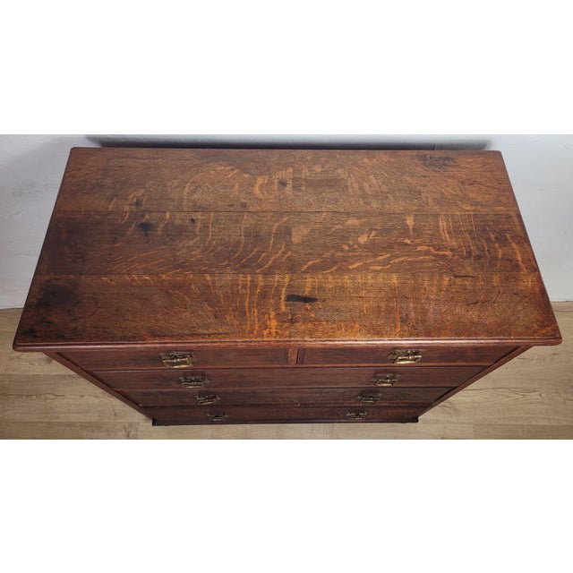 Edwardian Chest of Drawers in Oak, 1910s For Sale - Image 6 of 18