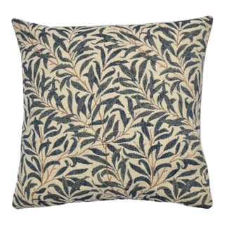Willow Bough Blue Tapestry Cushion With Feather Filler - 33x33cm (13"x13") For Sale