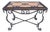 1920s Original D&m Tile Table With Wrought Iron Base For Sale