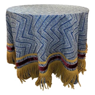 Kips Bay Custom Skirted Table For Sale