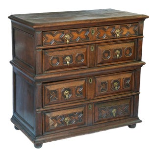 Late 19th Century Antique Spanish, 4 Drawer Dresser For Sale