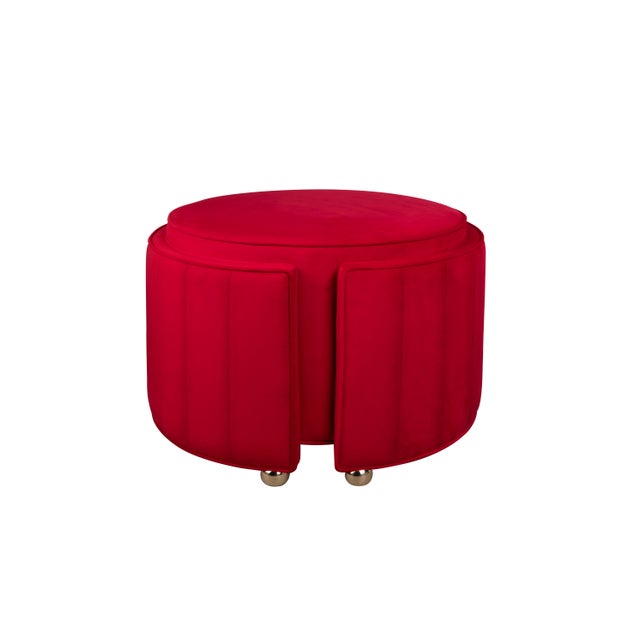 Blue Donna Stool by Ottiu For Sale - Image 8 of 11