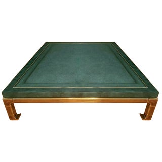 Regency Brass Mastercraft Coffee Table For Sale