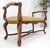 Carved Cherry Queen Ann Style Decorative Window Bench With Arms For Sale - Image 9 of 9