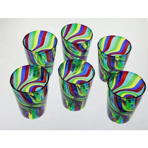 Not Yet Made - Made To Order Murano Art Glass Tumblers by Silvio Piattelli, Set of 6 For Sale - Image 5 of 13