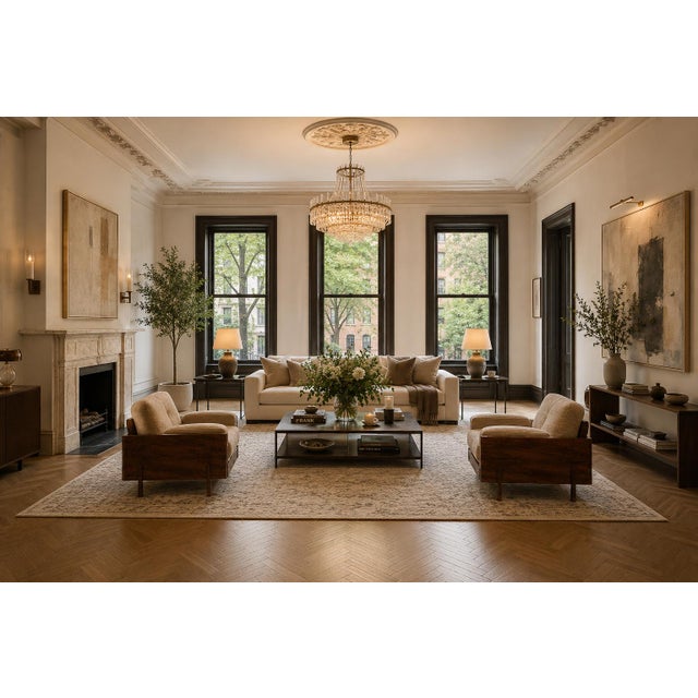 An exceptional pair of Brazilian Modern armchairs by Bertomeu, showcasing the bold sculptural language and refined...
