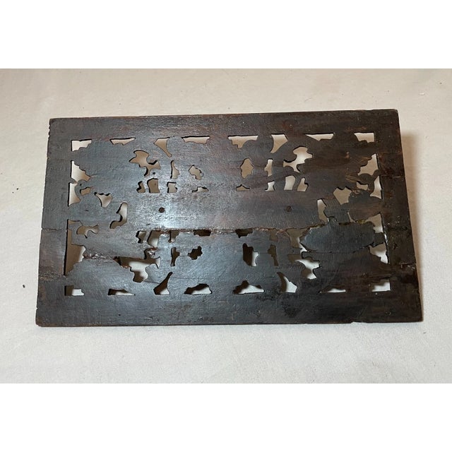 Antique Hand Carved German Black Forest Wood Reticulated Floral Dresser Box For Sale - Image 17 of 17