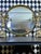 Oversized Black & Gold Lacquer Hand-Painted Chinoiserie Round Mirror 36 Inch Diameter For Sale - Image 9 of 13