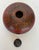Vintage Asian Red and Black Painted Wooden Round Lidded Box With Metal Ring Handle For Sale - Image 15 of 17