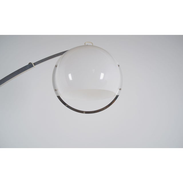 Italian Arc Floor Lamp by Guzzini, 1970s For Sale - Image 6 of 9