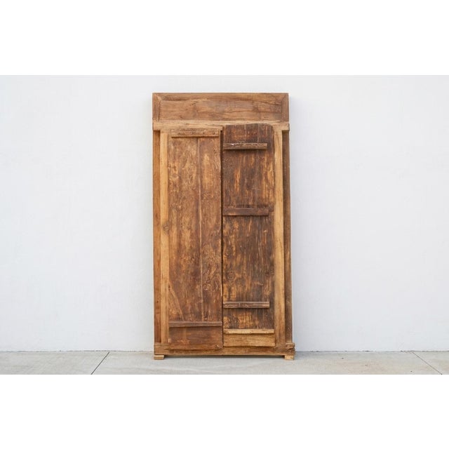 Antique Indian Haveli Portal Carved Teak Door For Sale - Image 11 of 12