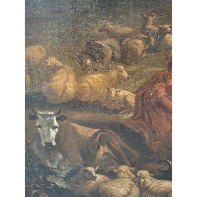 Gold Continental School Oil on Canvas For Sale - Image 8 of 11