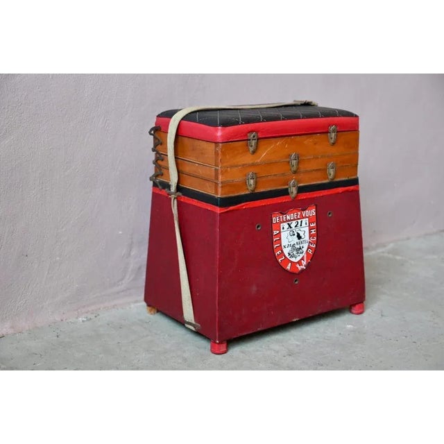 Vintage French Fisherman's Stool, 1960s For Sale - Image 10 of 15
