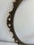 Early 20th Century Vintage Ornate Solid Brass Oval Frame, Baroque Style For Sale - Image 5 of 11