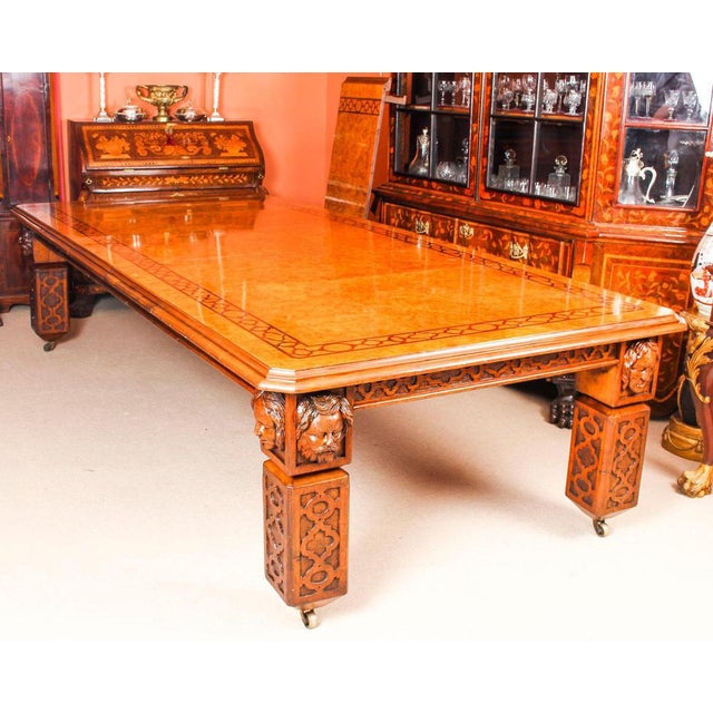 19th Century Elizabethan Revival Pollard Oak Extending Dining Table For Sale - Image 4 of 18