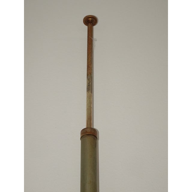 Vintage Mid Century Modern Gold Brown Tension Pole Lamp For Sale In Los Angeles - Image 6 of 17