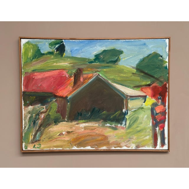 1980s Lennart Johansson, Strandhus Äleklinta, 1983, Oil on Canvas For Sale - Image 5 of 14