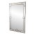 Vintage Post Modern Brass and Beveled Glass Mirror For Sale