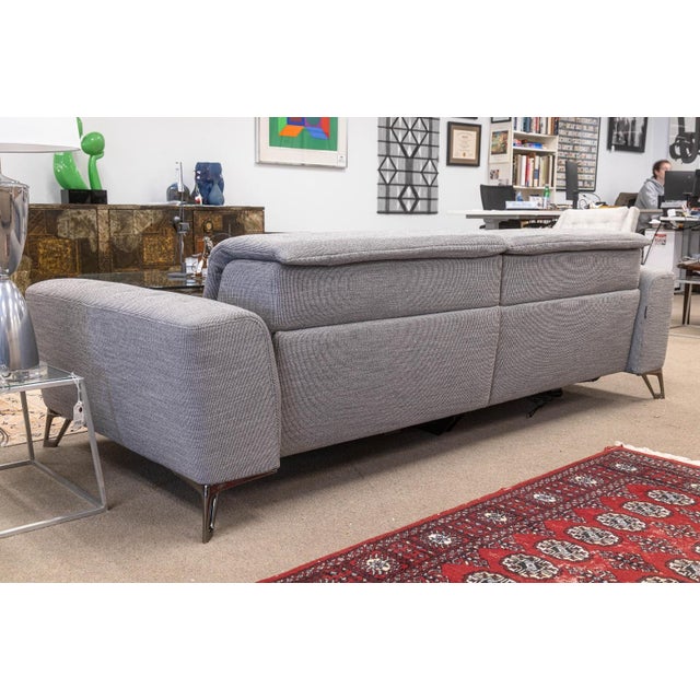 Sacha Lakic for Roche Bobois Satellite 3 Contemporary Three-Seat Sofa With Electric Recline For Sale In Detroit - Image 6 of 11