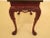 Brown 1980s Georgian Style Carved Mahogany Hall Table With Paw Feet For Sale - Image 8 of 13
