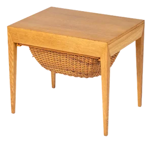 Side Table in Oak by Severin Hansen for Haslev, 1950s