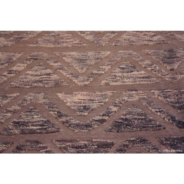 Nazmiyal Collection Chevron Design Modern Rug For Sale In New York - Image 6 of 7