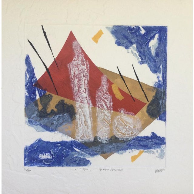 Bernard Alligand, Perfumed Sky, 2003, Carborundum Engraving For Sale - Image 7 of 7